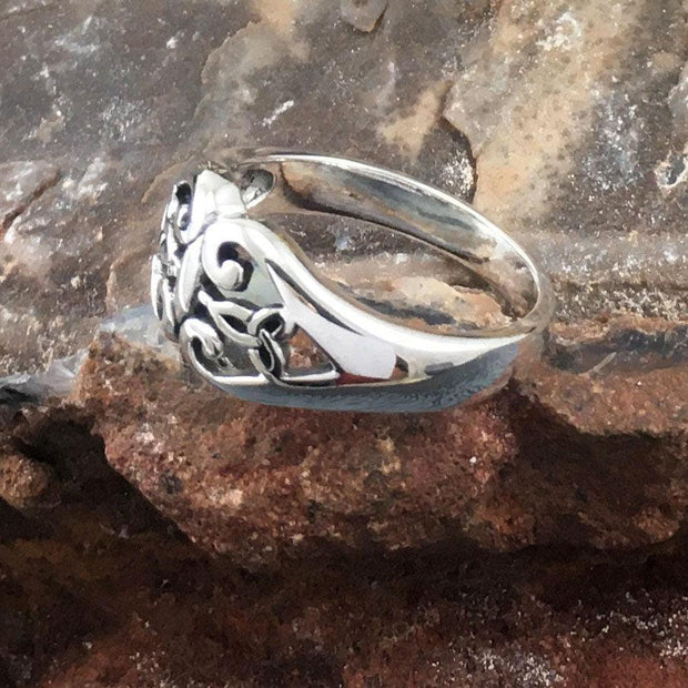 Celtic Knotwork Sterling Silver Ring TR3402