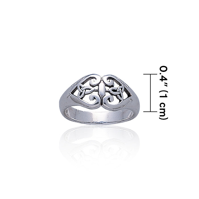 Celtic Knotwork Sterling Silver Ring TR3402