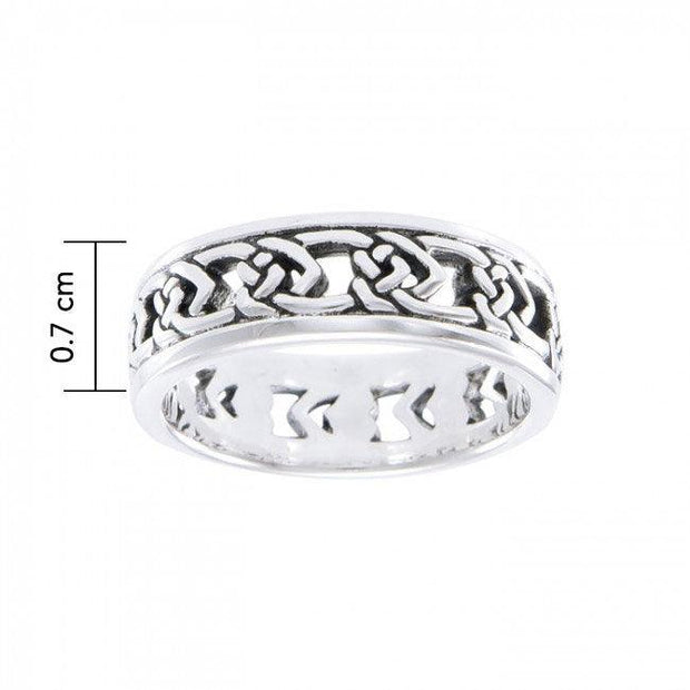 A Celtic beauty all the way ~ Celtic Knotwork Sterling Silver Ring TR3410