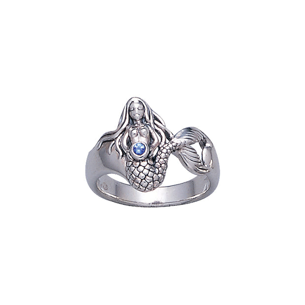 Mermaid Ring with Gemstone TR3434