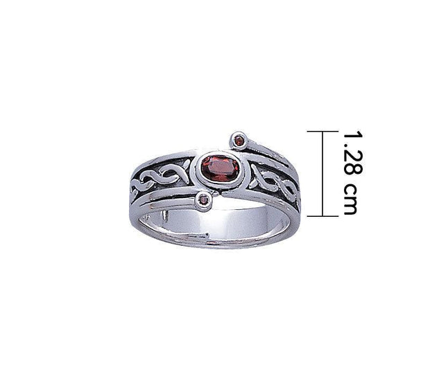 Celtic band Sterling Silver Ring TR3443