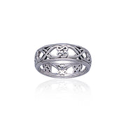 Celtic Knotwork Sterling Silver Ring TR3454