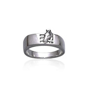 Horse Stables Silver Ring TR3569