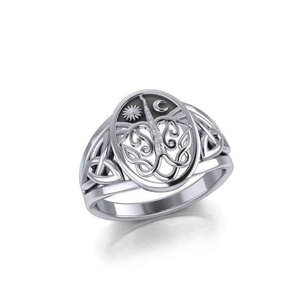 Celebrate Life with the Tree of Life Sterling Silver Ring TR3688