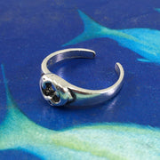 Kissing Dolphins Silver Toe Ring TR3717