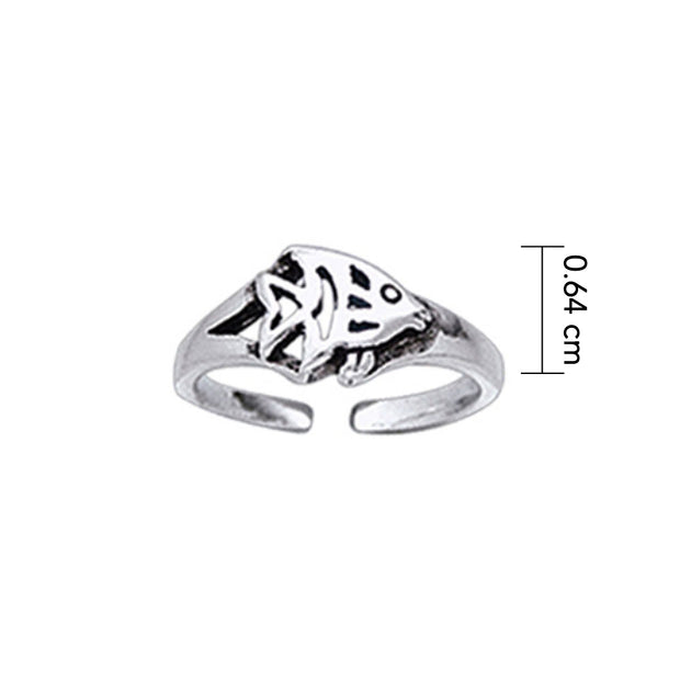 A simple pleasure on the warm waters ~ Sterling Silver Jewelry Toe Ring TR3718