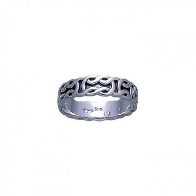 Celtic Knotwork Silver Ring TR371