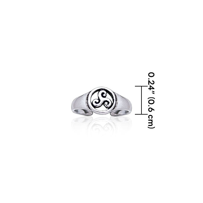Celtic Silver Spiral Toe Ring TR3721 Toe Ring