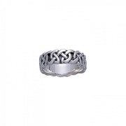 A symbol of the great Celtic pride ~ Celtic Knotwork Sterling Silver Ring TR373