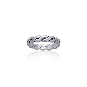 Celtic Knotwork Silver Ring TR374