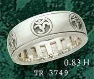Om Symbols Spinner Ring TR3749