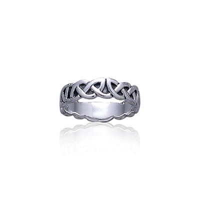 Celtic Knotwork Silver Ring TR375