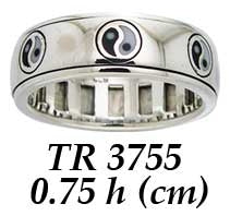 Yin Yang Spinner Ring TR3755