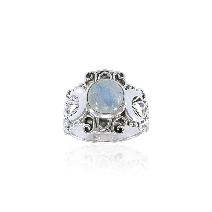 Blue Moon Silver Ring TR3785 Ring