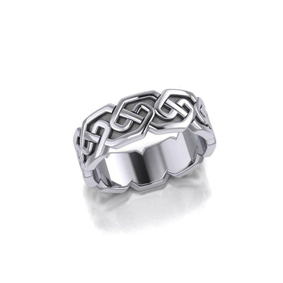 A timeless expression  ~ Sterling Silver Celtic Knotwork Ring TR380 Ring