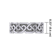 A timeless expression ~ Sterling Silver Celtic Knotwork Ring TR380
