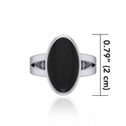 Large Oval Inlaid Stone Ring TR3856