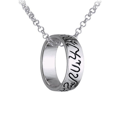 Inscribed Witches Ring and Chain Set TR3867
