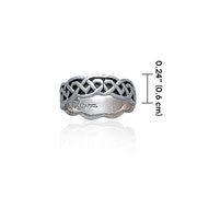 Celtic Knotwork Silver Ring TR393