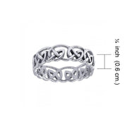 Celtic Knotwork Silver Ring TR395