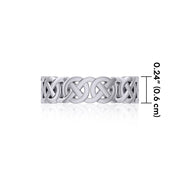 Celtic Knotwork Sterling Silver Ring TR396