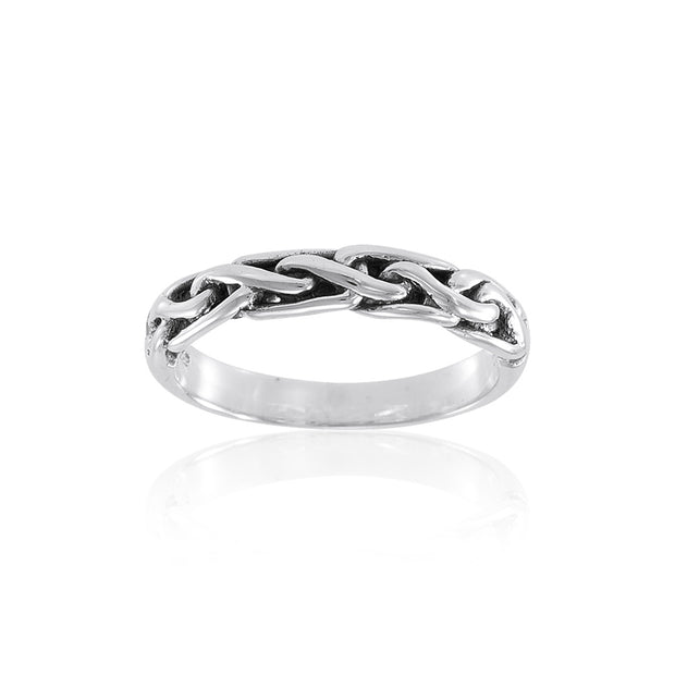 Celtic Knotwork Sterling Silver Ring TR418