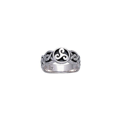 A Three-shaped affirmation ~ Sterling Silver Celtic Triquetra Ring TR579
