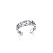 In a timeless moment ~ Celtic Knotwork Sterling Silver Toe Ring TR605