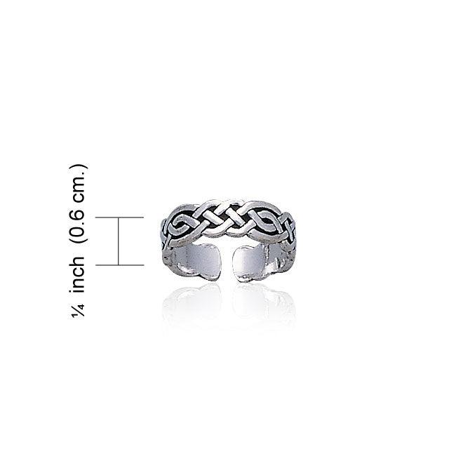 Celtic Knotwork Sterling Silver Toe Ring TR606