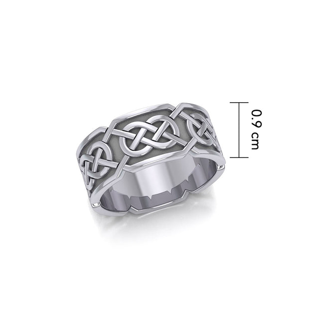 An immeasurable faith ~ Sterling Silver Celtic Knotwork Ring TR623