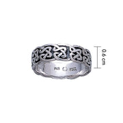 An eternity worth a lifetime ~ Sterling Silver Celtic Knotwork Ring TR625
