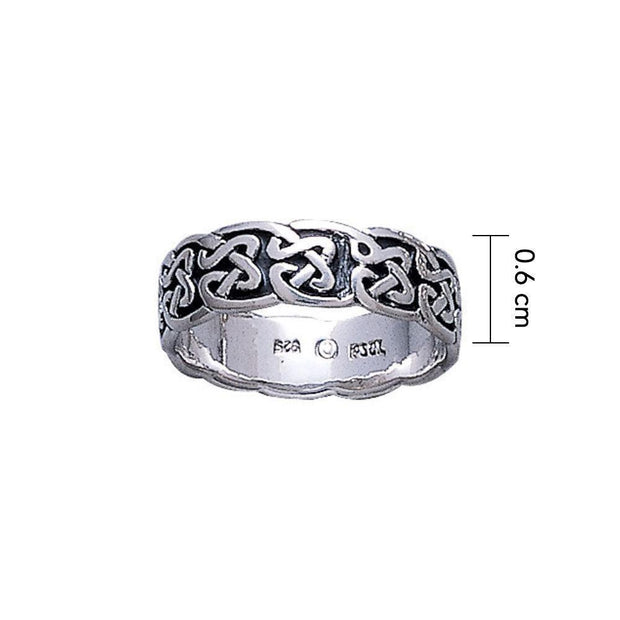 An eternity worth a lifetime ~ Sterling Silver Celtic Knotwork Ring TR625