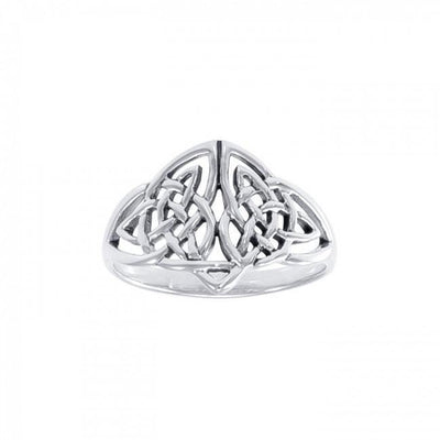 Cherish the memory of a lifetime ~ Sterling Silver Celtic Knotwork Ring TR656