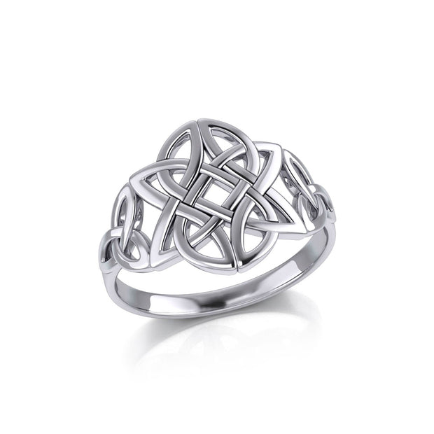 Celtic Knotwork Sterling Silver Ring TR667