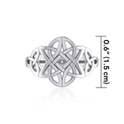 Celtic Knotwork Sterling Silver Ring TR667