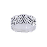 In the verge of an amazing story ~ Celtic Knotwork Sterling Silver Ring TR671