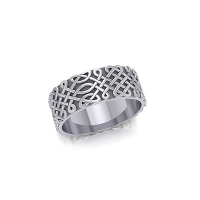 A beautiful representation of eternity ~ Sterling Silver Celtic Knotwork Ring TR675