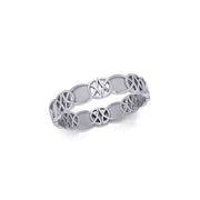 Celtic Knotwork Sterling Silver Ring TR676