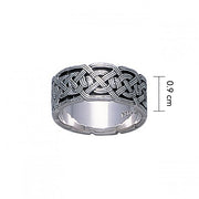 An eternity found again ~ Celtic Knotwork Sterling Silver Ring TR684