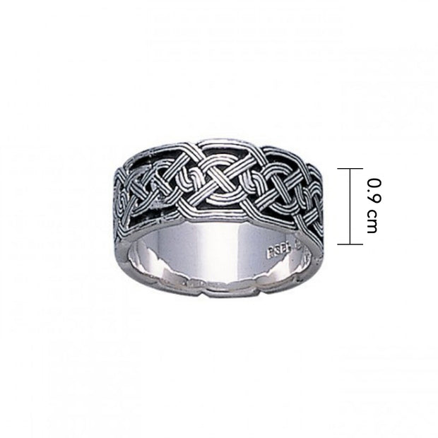 An eternity found again ~ Celtic Knotwork Sterling Silver Ring TR684