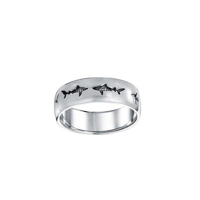 Shark School Sterling Silver Ring TR900