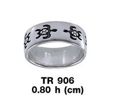Sea Turtle Sterling Silver Ring TR906