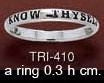 Know Thyself Silver Ring TRI410