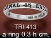 Internal is External Silver Ring TRI413