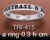 Orchestrate and Deliver Silver Ring TRI415