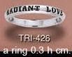 Radiant Love Silver Ring TRI426
