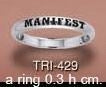 Manifest Silver Ring TRI429