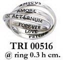Friend Love Forever Trinity Ring TRI516