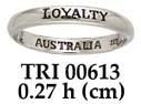 LOYALTY AUSTRALIA Sterling Silver Ring TRI613