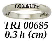 LOYALTY Sterling Silver Ring TRI685